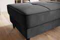Taburet cu spatiu pentru depozitare ELTAP, BEL-06LO, Bellis, 97x62x42 cm, lemn/poliester, gri inchis