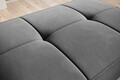 Taburet cu spatiu pentru depozitare ELTAP, BEL-06SO, Bellis, 97x62x42 cm, lemn/poliester, gri inchis