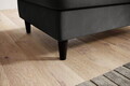 Taburet cu spatiu pentru depozitare ELTAP, BEL-06SO, Bellis, 97x62x42 cm, lemn/poliester, gri inchis