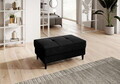 Taburet cu spatiu pentru depozitare ELTAP, BEL-10LO, Bellis, 97x62x42 cm, lemn/poliester, negru