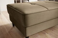Taburet cu spatiu pentru depozitare ELTAP, BEL-20NU, Bellis, 97x62x42 cm, lemn/poliester, maro deschis