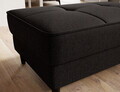 Taburet cu spatiu pentru depozitare ELTAP, BEL-22FL, Bellis, 97x62x42 cm, lemn/poliester, maro inchis