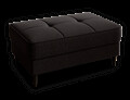 Taburet cu spatiu pentru depozitare ELTAP, BEL-22FL, Bellis, 97x62x42 cm, lemn/poliester, maro inchis