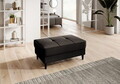 Taburet cu spatiu pentru depozitare ELTAP, BEL-22NU, Bellis, 97x62x42 cm, lemn/poliester, maro inchis