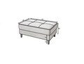Taburet cu spatiu pentru depozitare ELTAP, BEL-24LO, Bellis, 97x62x42 cm, lemn/poliester, roz