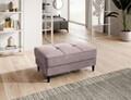 Taburet cu spatiu pentru depozitare ELTAP, BEL-24LO, Bellis, 97x62x42 cm, lemn/poliester, roz