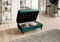Taburet cu spatiu pentru depozitare ELTAP, BEL-35NU, Bellis, 97x62x42 cm, lemn/poliester, verde