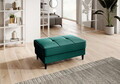 Taburet cu spatiu pentru depozitare ELTAP, BEL-35NU, Bellis, 97x62x42 cm, lemn/poliester, verde