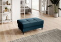 Taburet cu spatiu pentru depozitare ELTAP, BEL-40NU, Bellis, 97x62x42 cm, lemn/poliester, albastru inchis