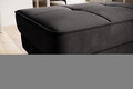 Taburet cu spatiu pentru depozitare ELTAP, BEL-97RIV, Bellis, 97x62x42 cm, lemn/poliester, gri inchis