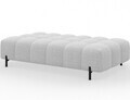 Taburet ELTAP, Ferivo, 137x68x37 cm, lemn/tesatura boucle, alb