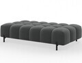 Taburet ELTAP, Ferivo, 137x68x37 cm, lemn/plush din poliester, gri inchis