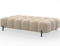 Taburet ELTAP, Ferivo, 137x68x37 cm, lemn/catifea din poliester, bej deschis