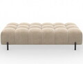 Taburet ELTAP, Ferivo, 137x68x37 cm, lemn/catifea din poliester, bej deschis