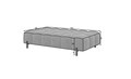 Taburet ELTAP, Ferivo, 137x68x37 cm, lemn/catifea din poliester, bej deschis