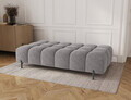Taburet ELTAP, Ferivo, 137x68x37 cm, lemn/catifea din poliester, gri