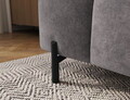 Taburet ELTAP, Ferivo, 137x68x37 cm, lemn/catifea din poliester, gri