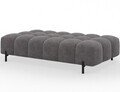 Taburet ELTAP, Ferivo, 137x68x37 cm, lemn/catifea din poliester, gri