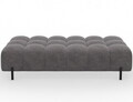 Taburet ELTAP, Ferivo, 137x68x37 cm, lemn/catifea din poliester, gri
