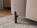 Taburet ELTAP, Ferivo, 137x68x37 cm, lemn/plush din poliester, bej inchis