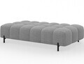 Taburet ELTAP, Ferivo, 137x68x37 cm, lemn/tesatura boucle, gri deschis