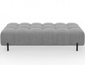 Taburet ELTAP, Ferivo, 137x68x37 cm, lemn/tesatura boucle, gri deschis