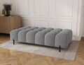 Taburet ELTAP, Ferivo, 137x68x37 cm, lemn/tesatura boucle, gri