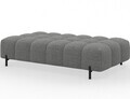 Taburet ELTAP, Ferivo, 137x68x37 cm, lemn/tesatura boucle, gri