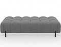 Taburet ELTAP, Ferivo, 137x68x37 cm, lemn/tesatura boucle, gri