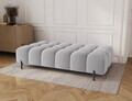 Taburet ELTAP, Ferivo, 137x68x37 cm, lemn/plush din poliester, gri deschis