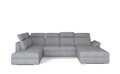 Coltar extensibil dreapta 5 locuri ELTAP, Evl-22, Evanell, 336x211x102 cm, lemn/poliester, gri