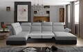 Coltar extensibil dreapta 5 locuri ELTAP, Evl-25, Evanell, 336x211x102 cm, lemn/poliester, gri/negru