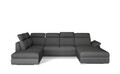 Coltar extensibil dreapta 5 locuri ELTAP, Evl-33, Evanell, 336x211x102 cm, lemn/poliester, gri inchis/gri