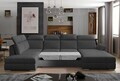 Coltar extensibil dreapta 5 locuri ELTAP, Evl-34, Evanell, 336x211x102 cm, lemn/poliester, gri inchis