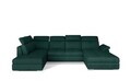 Coltar extensibil dreapta 5 locuri ELTAP, Evl-39, Evanell, 336x211x102 cm, lemn/poliester, verde inchis