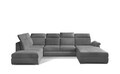 Coltar extensibil dreapta 5 locuri ELTAP, Evl-50, Evanell, 336x211x102 cm, lemn/poliester, gri