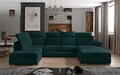 Coltar extensibil dreapta 5 locuri ELTAP, Evl-54, Evanell, 336x211x102 cm, lemn/poliester, verde inchis