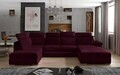Coltar extensibil dreapta 5 locuri ELTAP, Evl-55, Evanell, 336x211x102 cm, lemn/poliester, visiniu