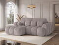 Coltar extensibil stanga 4 locuri ELTAP, Covelion, 260x167x105 cm, lemn/catifea din poliester, gri
