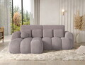 Coltar extensibil stanga 4 locuri ELTAP, Covelion, 260x167x105 cm, lemn/catifea din poliester, gri