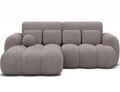 Coltar extensibil stanga 4 locuri ELTAP, Covelion, 260x167x105 cm, lemn/catifea din poliester, gri