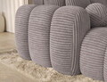 Coltar extensibil stanga 4 locuri ELTAP, Covelion, 260x167x105 cm, lemn/catifea din poliester, gri