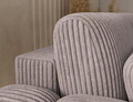 Coltar extensibil stanga 4 locuri ELTAP, Covelion, 260x167x105 cm, lemn/catifea din poliester, gri