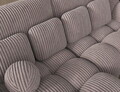 Coltar extensibil stanga 4 locuri ELTAP, Covelion, 260x167x105 cm, lemn/catifea din poliester, gri