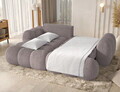 Coltar extensibil stanga 4 locuri ELTAP, Covelion, 260x167x105 cm, lemn/catifea din poliester, gri