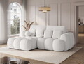 Coltar extensibil stanga 4 locuri ELTAP, Covelion, 260x167x105 cm, lemn/catifea din poliester, alb