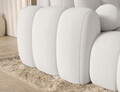 Coltar extensibil stanga 4 locuri ELTAP, Covelion, 260x167x105 cm, lemn/catifea din poliester, alb