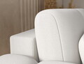 Coltar extensibil stanga 4 locuri ELTAP, Covelion, 260x167x105 cm, lemn/catifea din poliester, alb