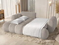 Coltar extensibil stanga 4 locuri ELTAP, Covelion, 260x167x105 cm, lemn/catifea din poliester, alb murdar