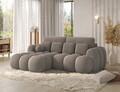 Coltar extensibil stanga 4 locuri ELTAP, Covelion, 260x167x105 cm, lemn/tesatura boucle, maro